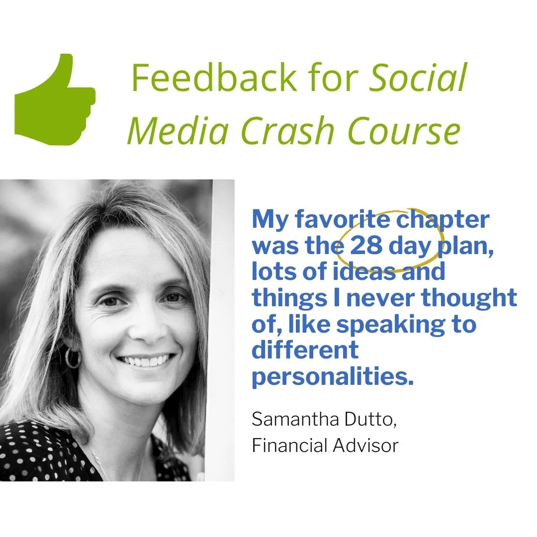social media course testimonial