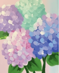 hydrangeas paint night